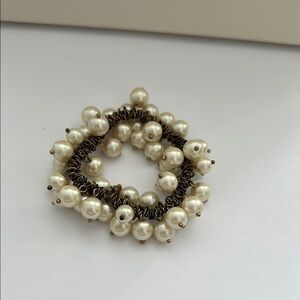 J. Crew Cream Pearl Cluster Bracelet